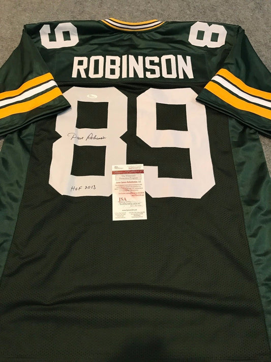 Dave Robinson Autographed Signed Inscribed G.B. Packers Jersey Jsa  Coa