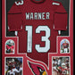 Framed Kurt Warner Autographed Signed Arizona Cardinals Jersey Beckett Holo