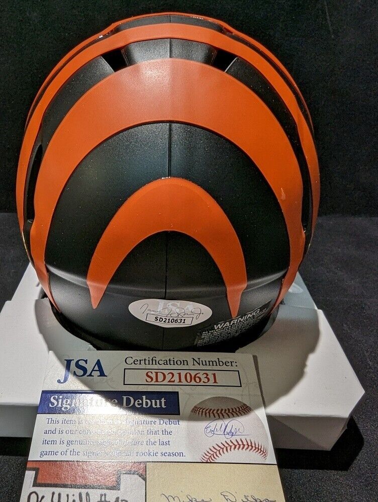 MVP Authentics Cincinnati Bengals Myles Murphy Autographed Signed Eclipse Mini Helmet Jsa Coa 117 sports jersey framing , jersey framing