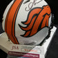 Denver Broncos Caden Sterns Autographed Lunar Mini Helmet Jsa Coa