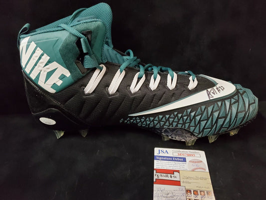 N.Y. Jets Alijah Vera-Tucker Autographed Signed Cleat Jsa Coa