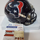 Houston Texans Brevin Jordan Signed Speed Mini Helmet Jsa Coa