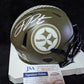 Pittsburgh Steelers Joey Porter Jr Autographed Salute Mini Helmet Jsa Coa