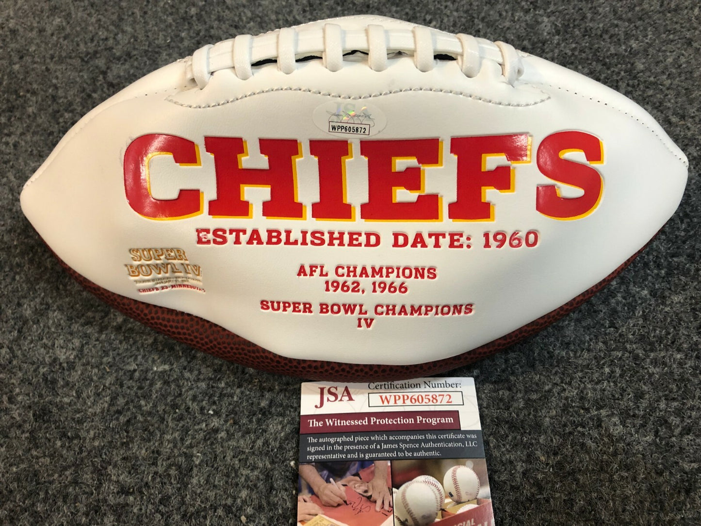 Curley Culp Autographed Signed Inscribe Kansas City Chiefs Logo Football Jsa Coa