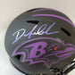 Baltimore Ravens Odafe Jayson Oweh Autographed Eclipse Mini Helmet Jsa Coa