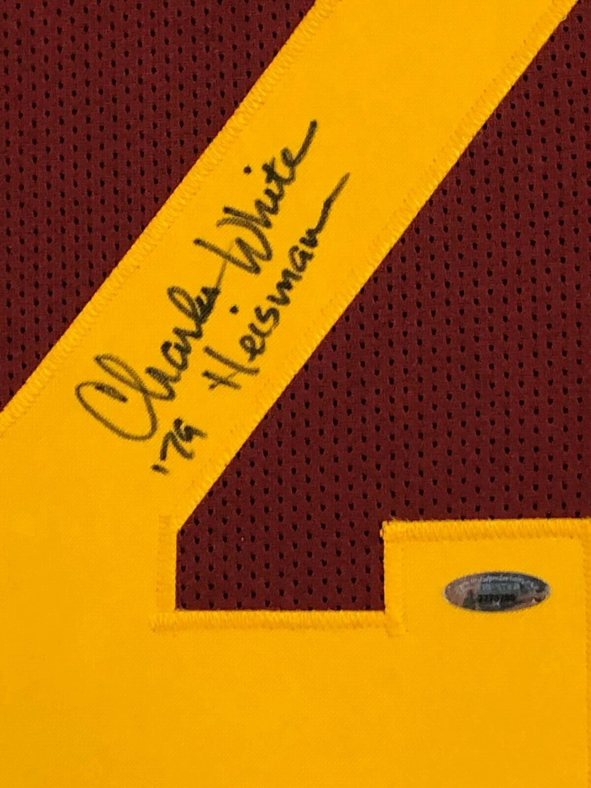 MVP Authentics Framed Usc Trojans Charles White Autographed Signed Inscribe Jersey Tristar Holo 449.10 sports jersey framing , jersey framing