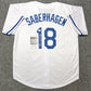 Kansas City Royals Bret Saberhagen Autographed Signed Custom Jersey Jsa Coa