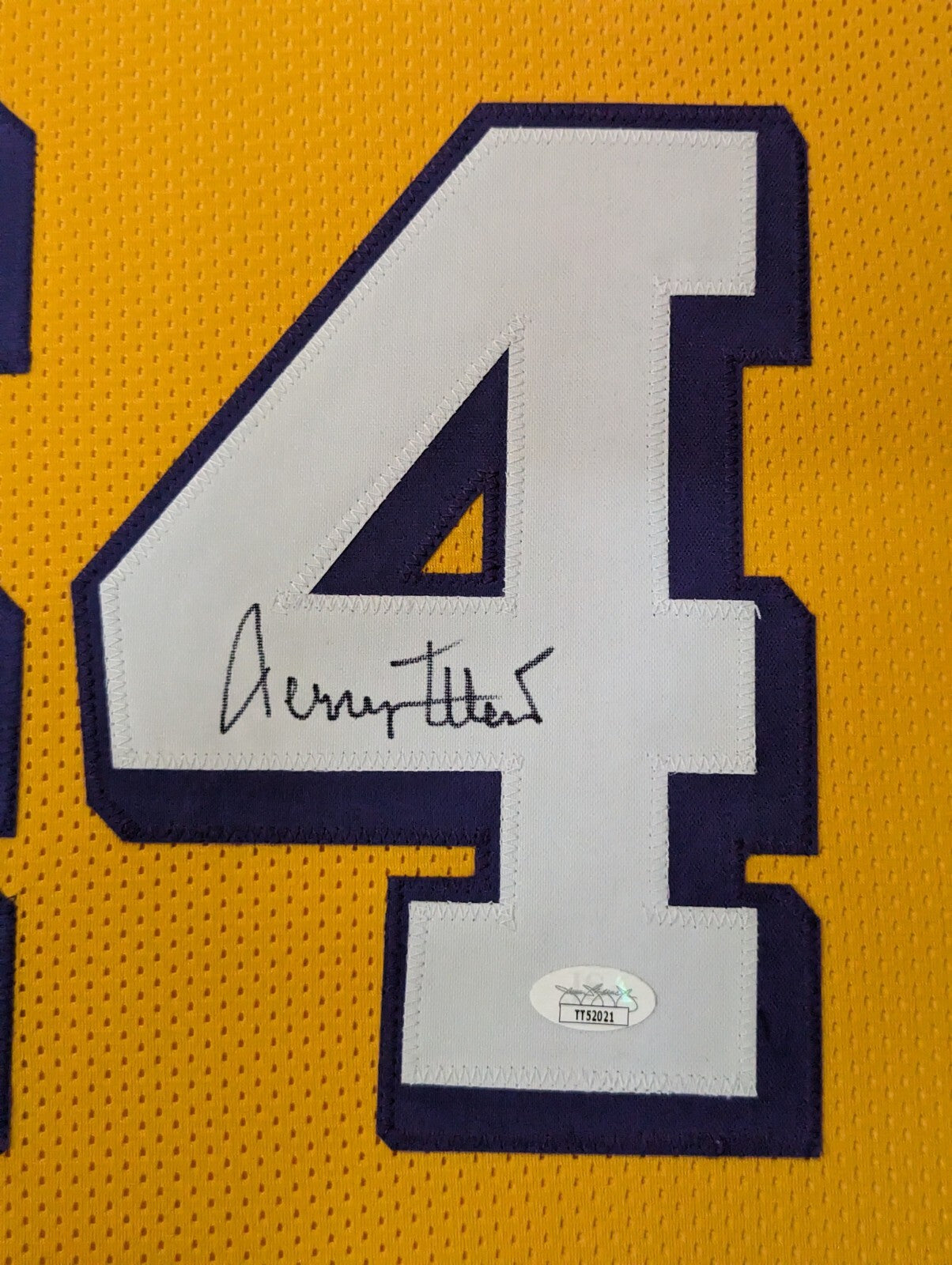 Framed L.A. Lakers Jerry West Autographed Signed Jersey Jsa Coa