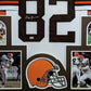 Framed Cleveland Browns Ozzie Newsome Autographed Signed Jersey Beckett Holo