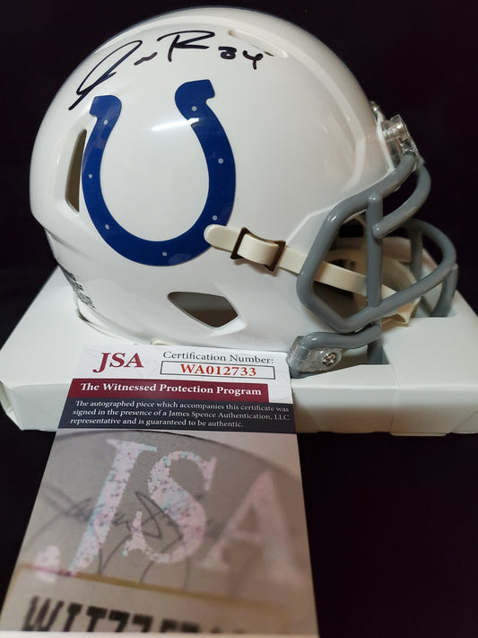 Indianapolis Colts Isaiah Rodgers Autographed Signed Speed Mini Helmet Jsa Coa