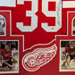 Framed Detroit Red Wings Dominik Hasek Signed And Inscribed Jersey Schwartz Holo