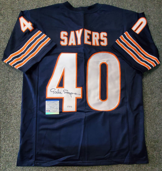 Chicago Bears Gale Sayers Autographed Signed Jersey Psa Coa