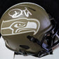 Seattle Seahawks Devon Witherspoon Signed Salute To Service Mini Helmet Beckett