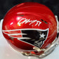 Damien Harris Signed New England Patriots Flash Mini Helmet Beckett Holo
