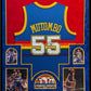 Suede Framed Denver Nuggets Dikembe Mutombo Signed Autographed Jersey Psa Coa