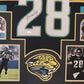 Framed Jacksonville Jaguars Fred Taylor Autographed Signed Jersey Jsa Coa