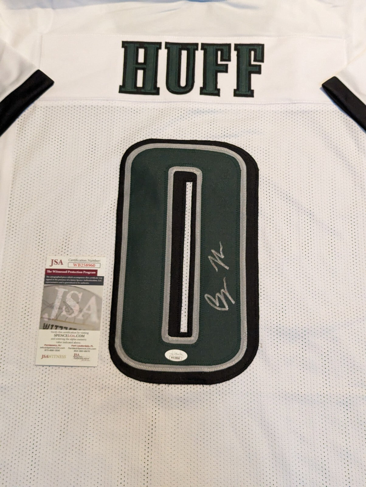 Philadelphia Eagles Bryce Huff Autographed Signed Jersey Jsa Coa