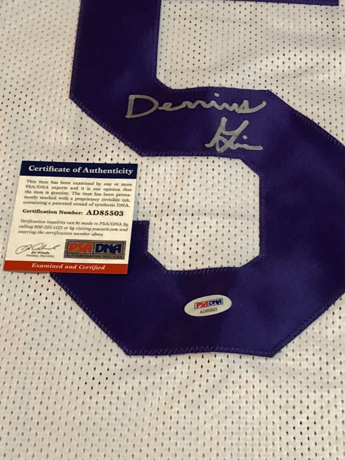 Lsu Tigers Derrius Guice Autographed Signed Jersey Psa  Coa