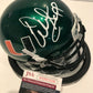 Warren Sapp Autographed Signed Miami Hurricanes Mini Helmet Jsa Coa