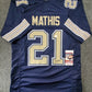 Pitt Panthers Damarri Mathis Autographed Signed Jersey Jsa Coa