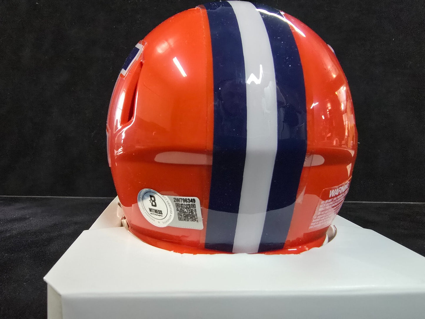 Illinois Fighting Illini Devon Witherspoon Autographed Mini Helmet Beckett Holo