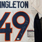 Denver Broncos Alex Singleton Autographed Signed Jersey Jsa Coa
