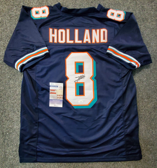 Miami Dolphins Jevon Holland Autographed Signed Jersey Jsa Coa
