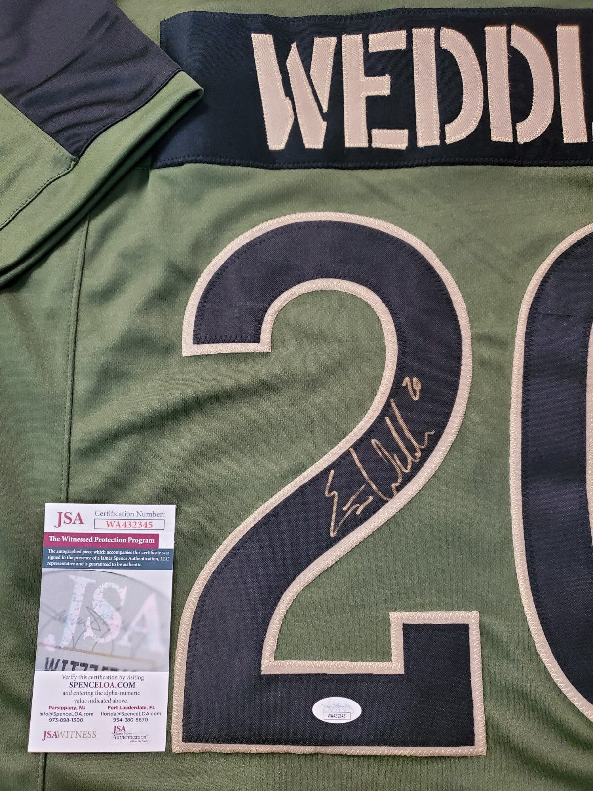 Los Angeles Rams Eric Weddle Autographed Signed Jersey Jsa Coa