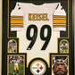 Framed Pittsburgh Steelers Brett Keisel Autographed Signed Jersey Jsa Coa