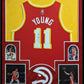 Framed In Suede Atlanta Hawks Trae Young Signed Autographed Jersey Jsa Coa
