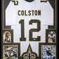 Framed New Orleans Saints Marques Colston Autographed Signed Jersey Jsa Coa