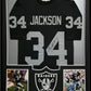 Framed Oakland Raiders Bo Jackson Autographed Signed Jersey Bo Jackson Hologram