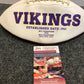 Garrett Bradbury Autographed Signed Insc Minnesota Vikings Logo Football Jsa Coa