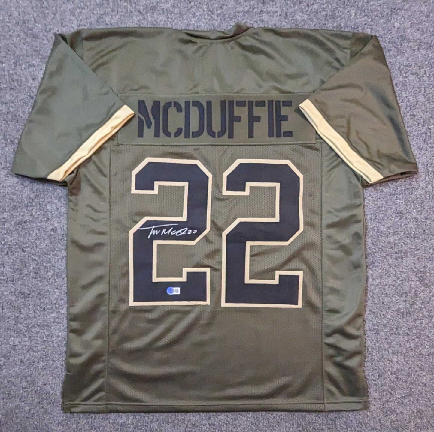 Kansas City Chiefs Trent Mcduffie Autographed Signed Jersey Beckett Holo