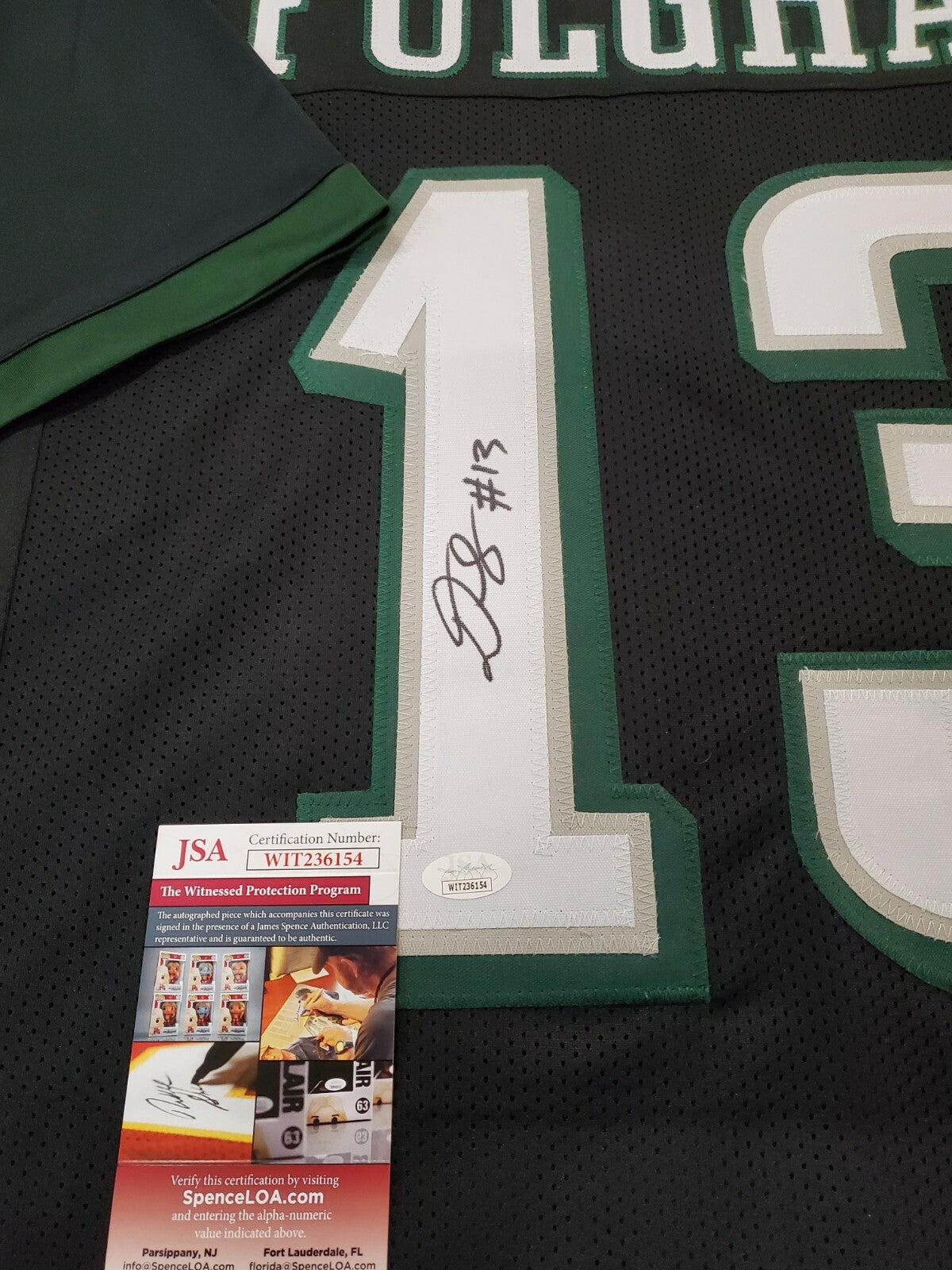 Philadelphia Eagles Travis Fulgham Autographed Inscribed Jersey Jsa Coa
