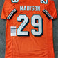 Miami Dolphins Sam Madison Autographed Signed Jersey Jsa Coa
