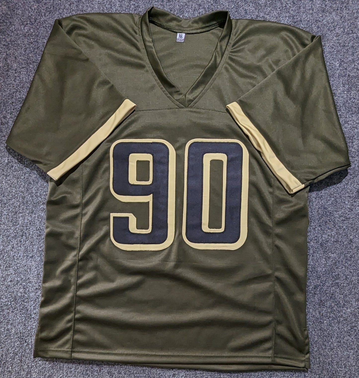Philadelphia Eagles Jordan Davis Autographed Salute To Service Jersey Jsa Coa