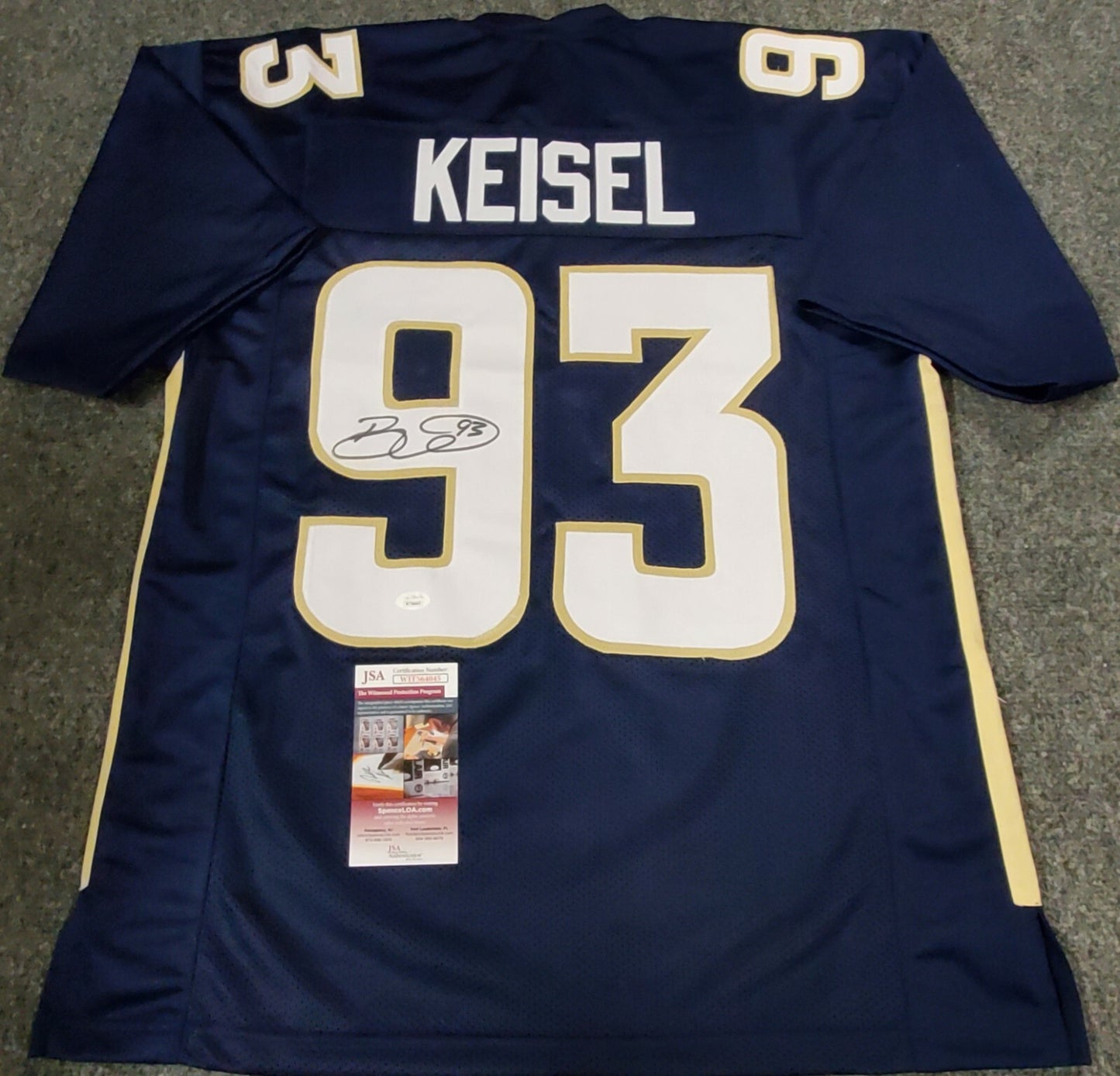 Brigham Young Byu Brett Keisel Autographed Signed Jersey Jsa  Coa