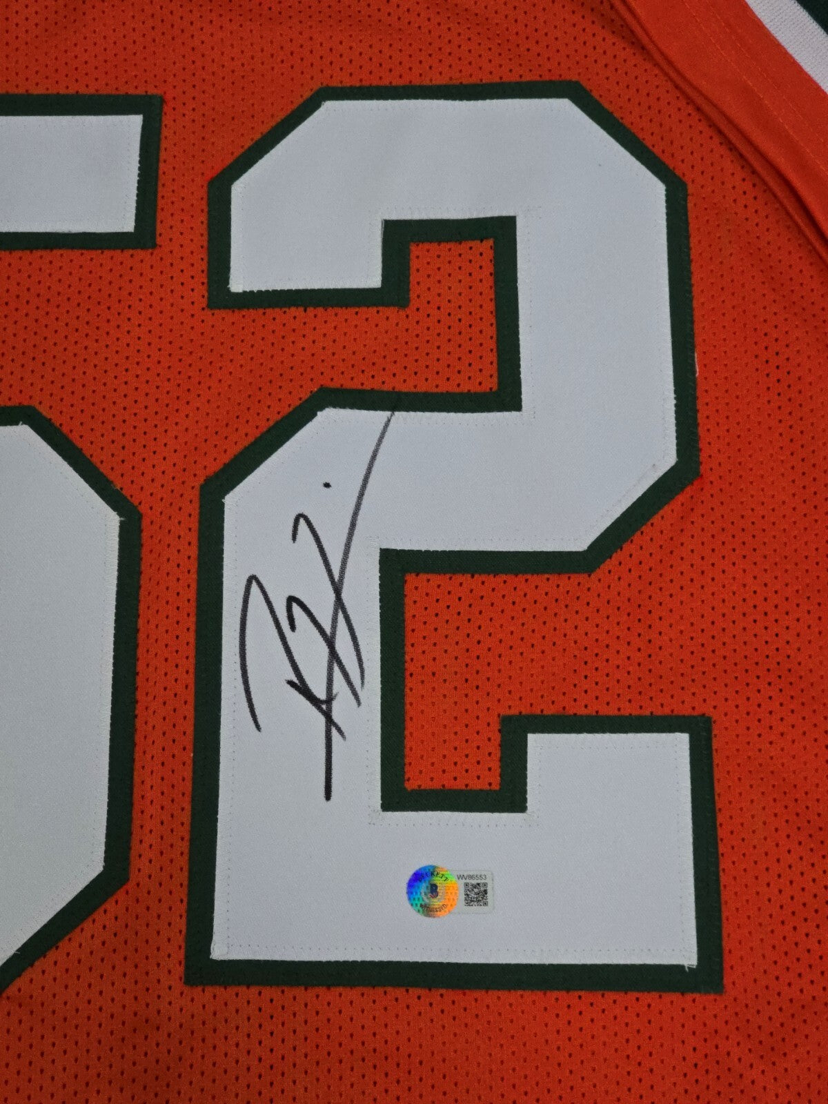 Miami Hurricanes Ray Lewis Autographed Signed Jersey Beckett Hologram
