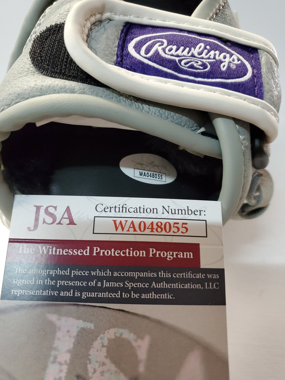 New York Yankees Deivi Garcia Autographed Signed Glove Jsa Coa