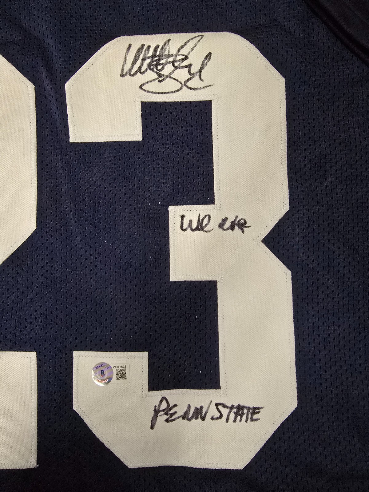 Penn State Nittany Lions Matt Shuey Autographed 2X Inscribed Jersey Beckett Holo