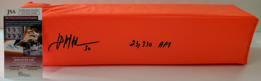 Washington Football Brian Mitchell Autographed Inscribed End Zone Pylon Jsa Coa