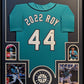 Framed Seattle Mariners Julio Rodriguez "2022 Roy" Autographed Jersey Jsa Coa