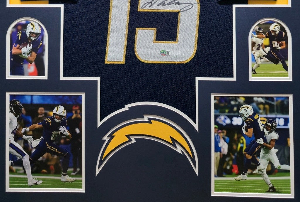 Framed Los Angeles Chargers Ladd Mcconkey Autographed Signed Jersey Beckett Holo