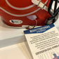 Mike Singletary Signed Inscribed Chicago Bears Amp Mini Helmet Beckett Coa