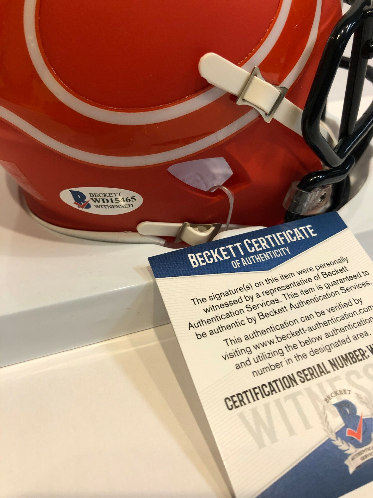 Mike Singletary Signed Inscribed Chicago Bears Amp Mini Helmet Beckett Coa