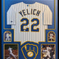 Custom Framed Milwaukee Brewers Christian Yelich Autographed Jersey Jsa Coa