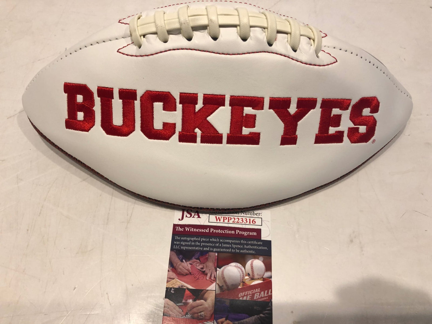 Darron Lee Autographed Signed Ohio State Buckeyes Logo Football Jsa Coa