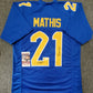 Pitt Panthers Damarri Mathis Autographed Signed Inscribed Jersey Jsa Coa