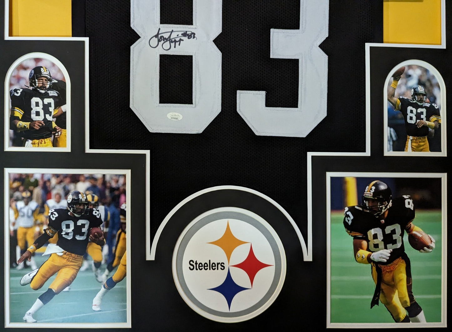 Framed Pittsburgh Steelers Louis Lipps Autographed Jersey Jsa Coa